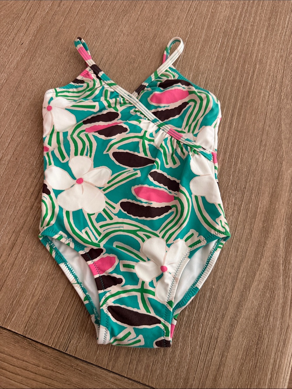 babyGap collaboration with Diane von Furstenberg Swimsuit - Teal Pink White